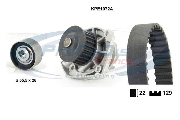 PROCODIS FRANCE Ūdenssūknis + Zobsiksnas komplekts KPE1072A